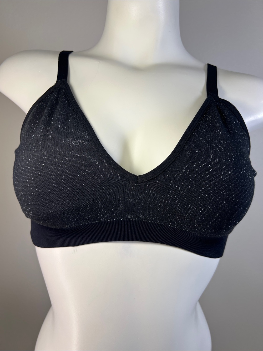 Bombas Black Sparkle Wireless Bralette L/XL